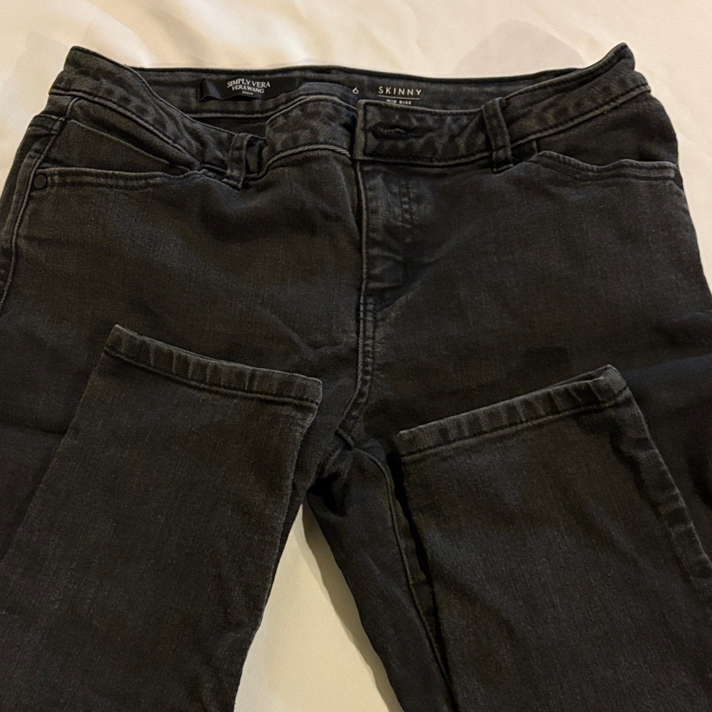 Women's SimplyVera VeraWang Black Skinny Jeans